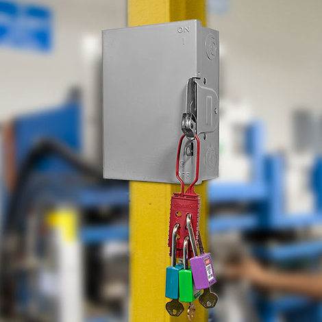 尼龍安全搭扣鎖使用圖